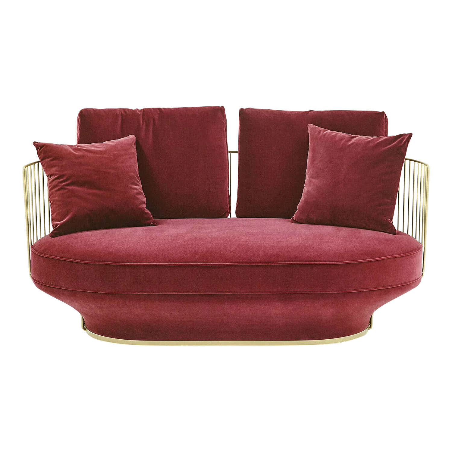 Paradise Bird Sofa, Bezug leder - color cognac von Wittmann