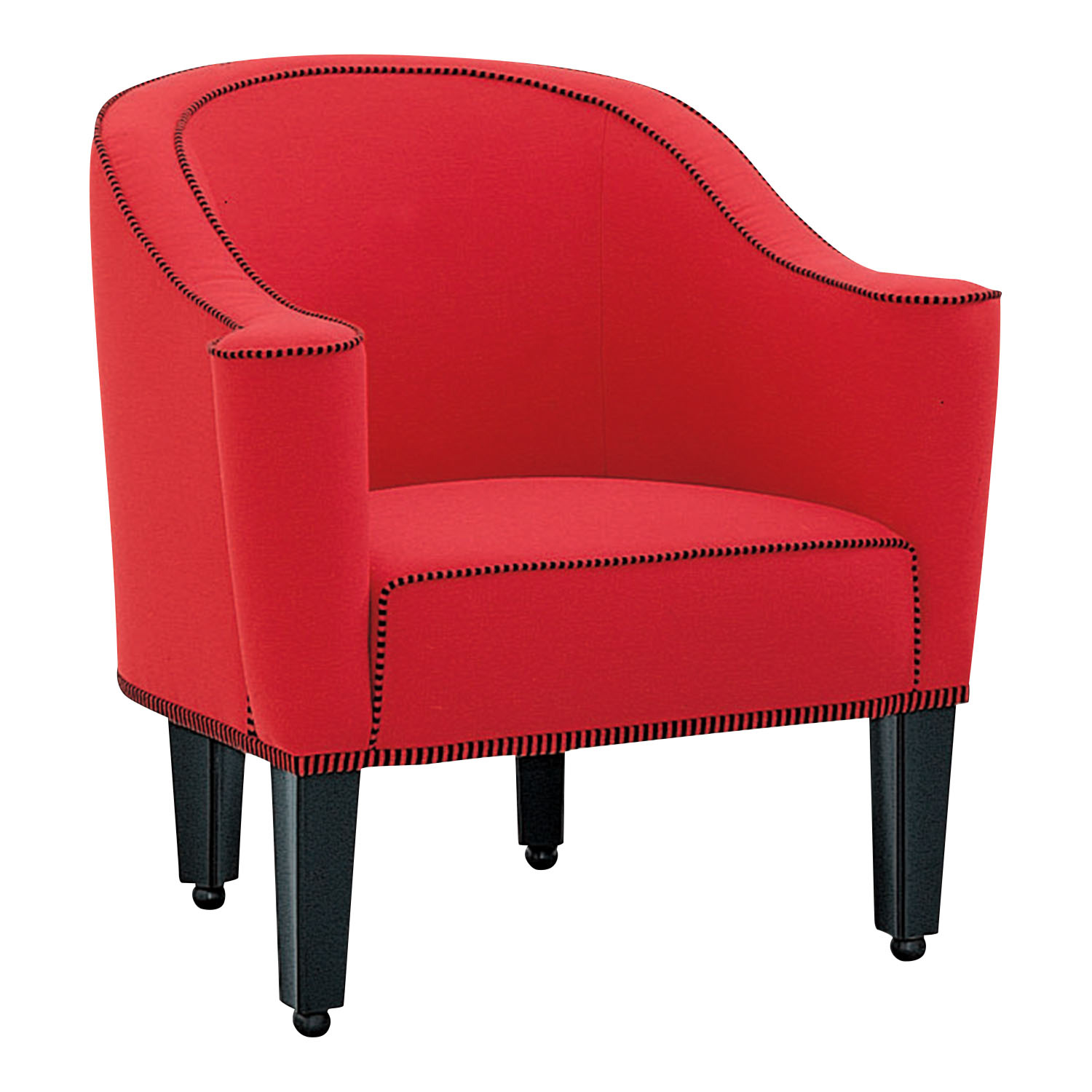 Villa Gallia Armchair Sessel, Bezug stoff - samt velvet taupe von Wittmann