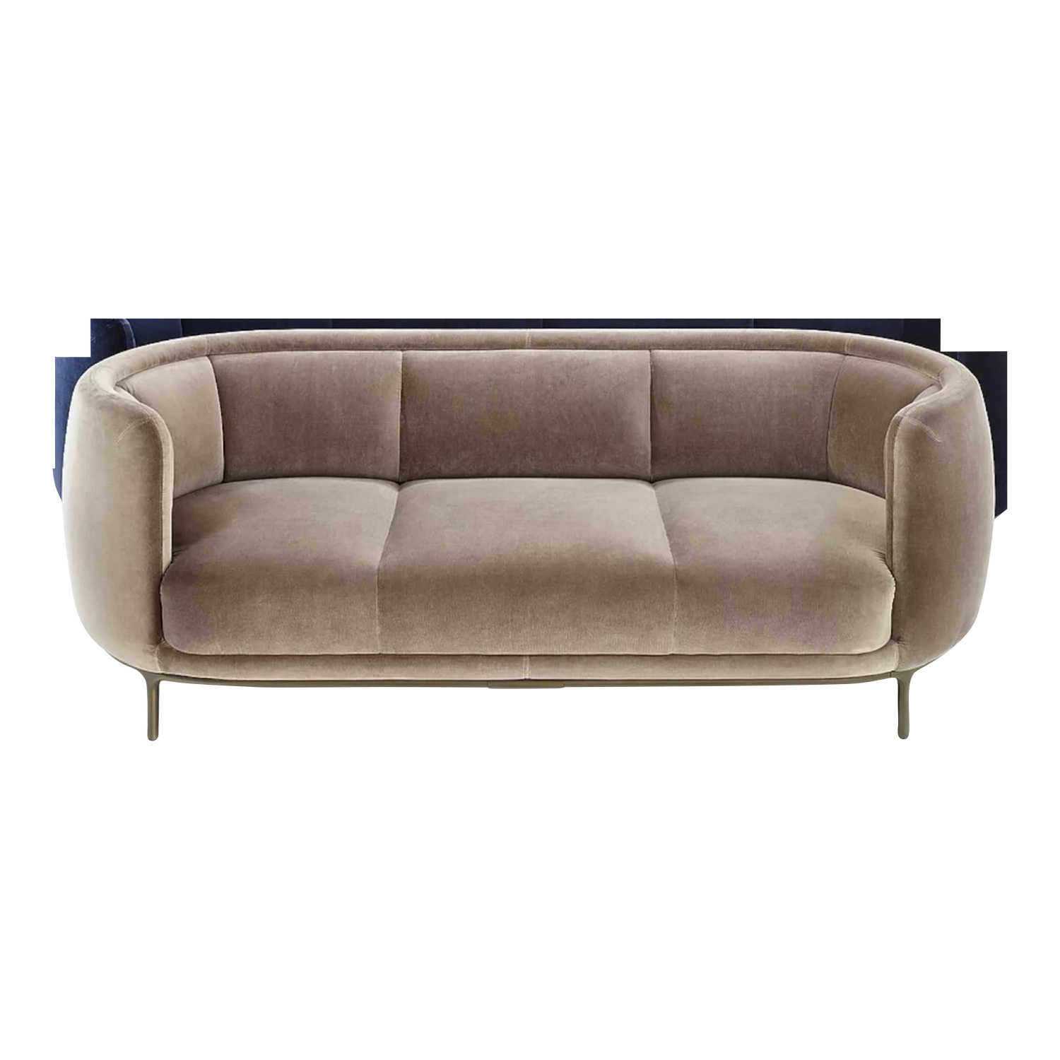 Vuelta Sofa, Grösse b. 197 cm, Bezug stoff - gent darklinen von Wittmann