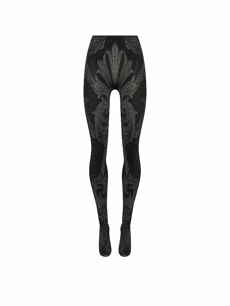 WOLFORD Modestrumpfhose WOLFORD x ETRO 150 black / silver  schwarz | L von Wolford