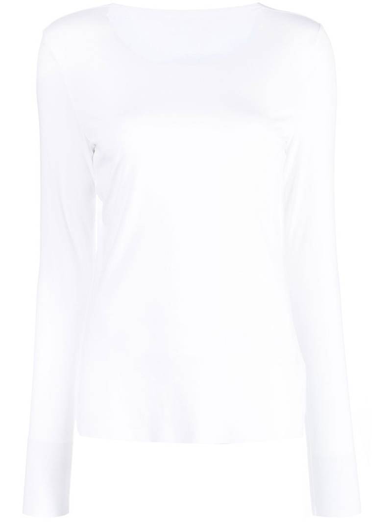 Wolford crew neck long-sleeved jumper - White von Wolford