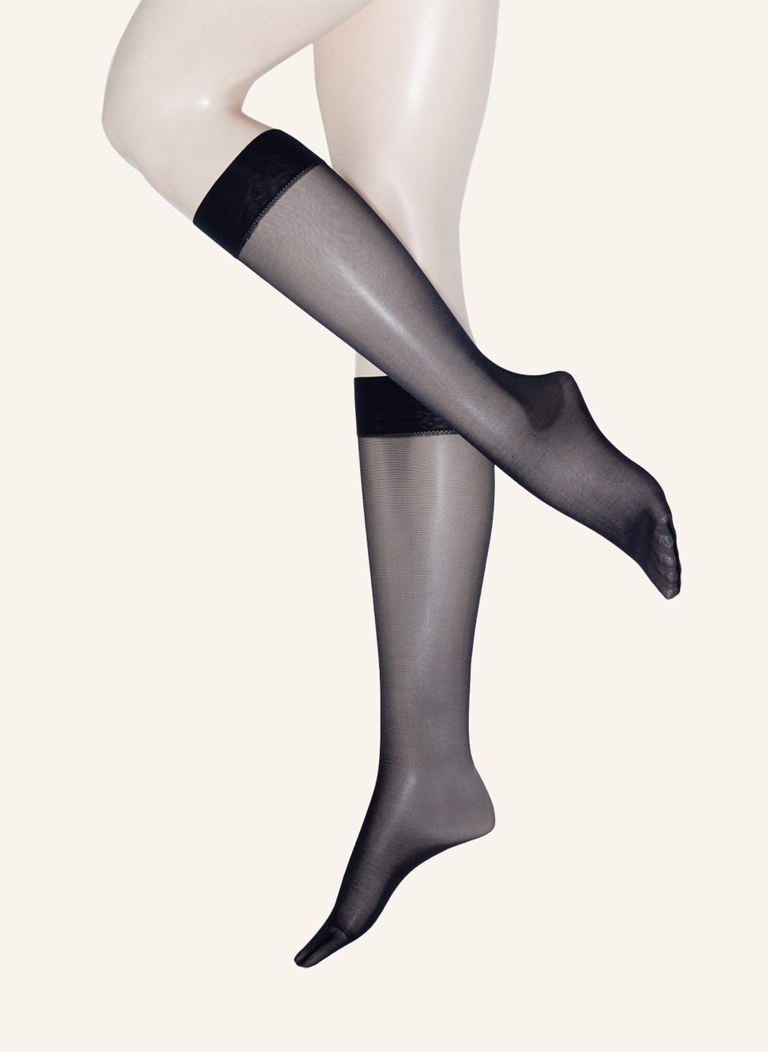 Wolford Fein-Kniestrümpfe Satin Touch blau von Wolford