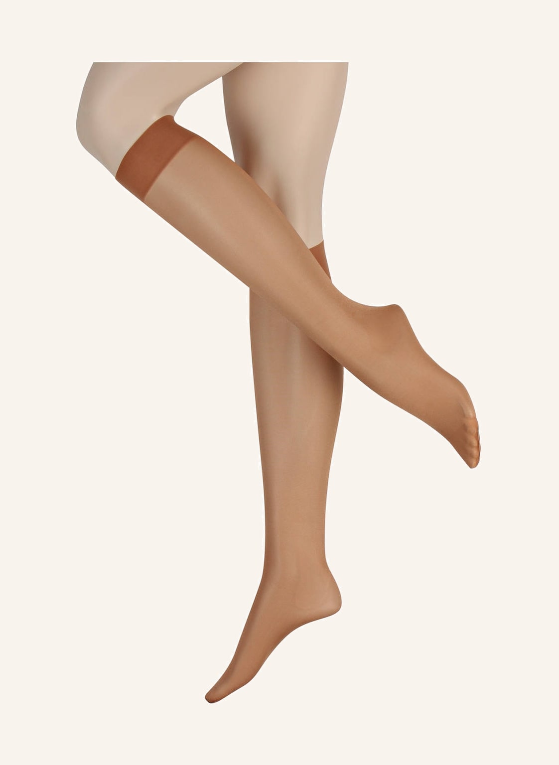 Wolford Fein-Kniestrümpfe Satin Touch beige von Wolford