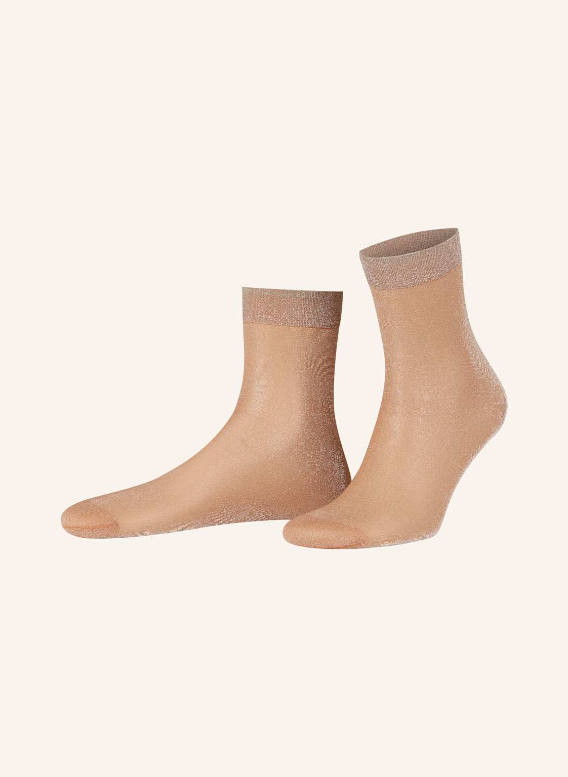 Wolford Feinstrumpf-Söckchen Shimmer beige von Wolford