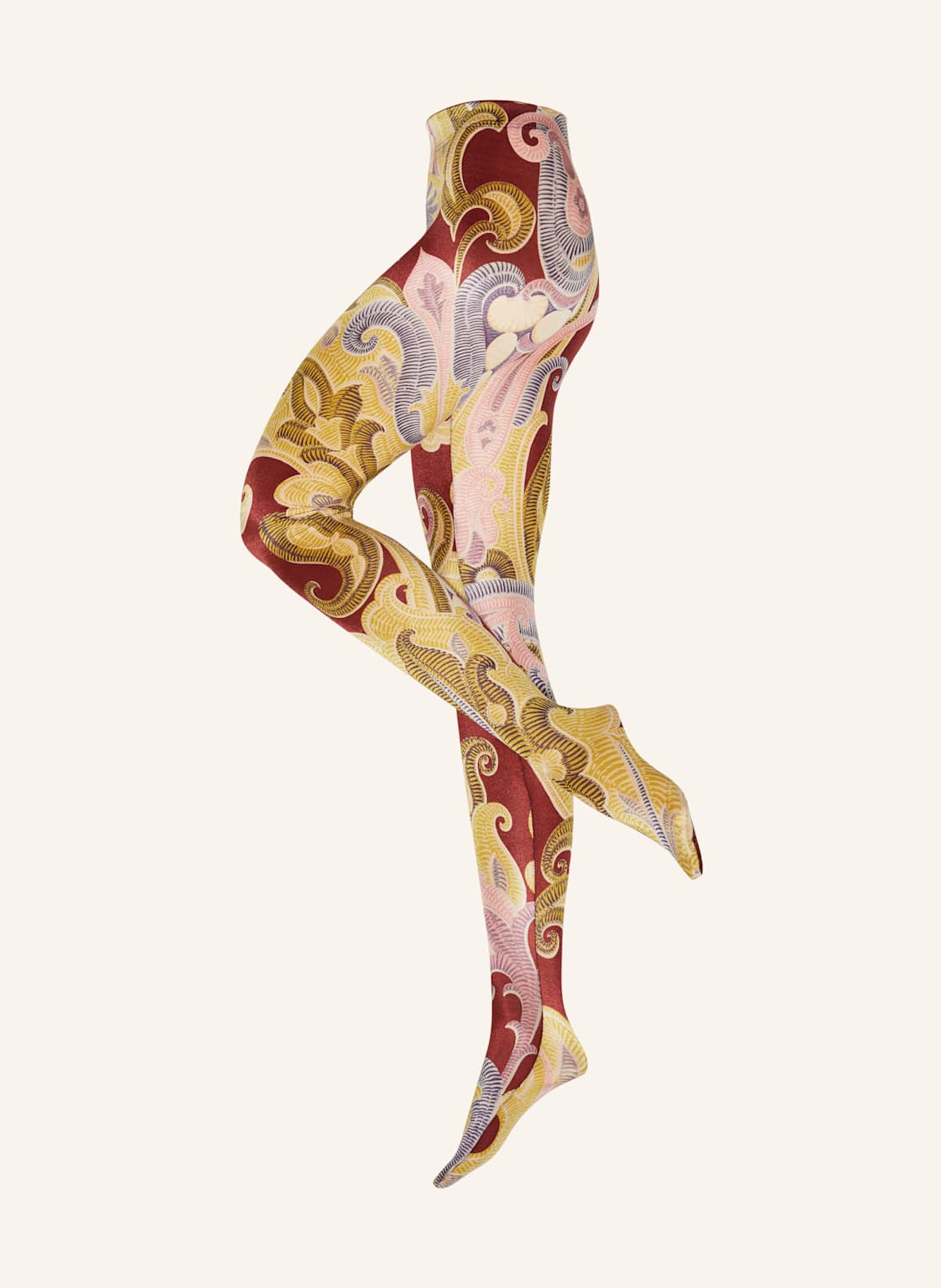 Wolford Feinstrumpfhose Paisley Baroque rot Wolford Feinstrumpfhose Paisley Baroque rot von Wolford