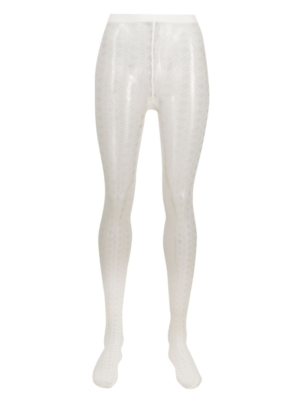 Wolford Individual 10 sheer tights - White von Wolford