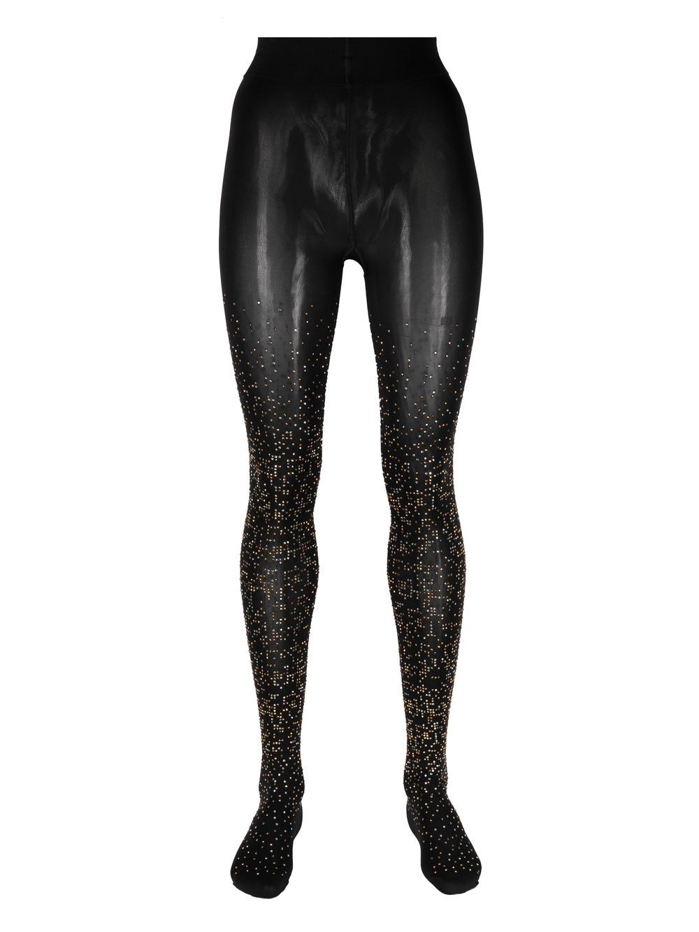 Wolford crystal-embellished Matrix tights - Black von Wolford