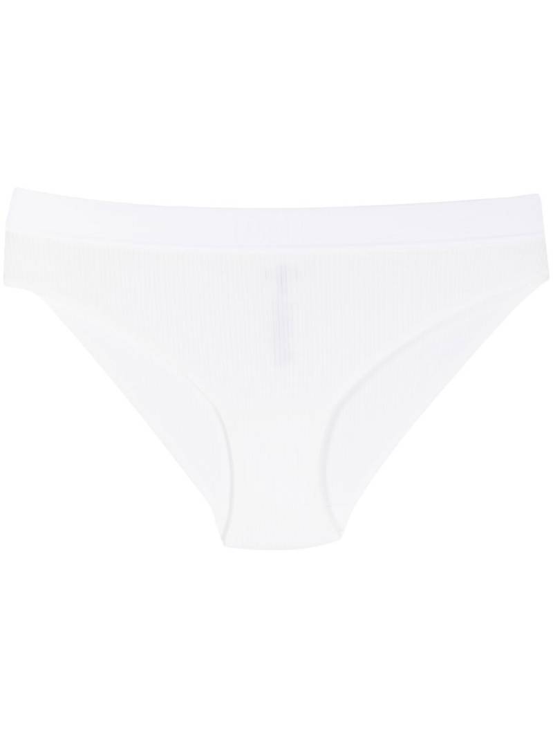 Wolford fine-ribbed cotton briefs - White von Wolford