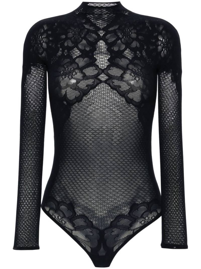 Wolford lace-tattoo bodysuit - Blue von Wolford