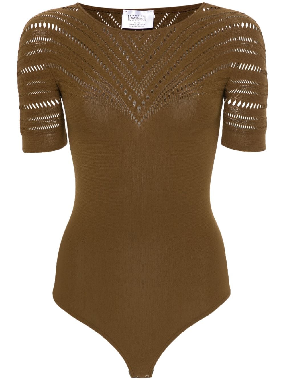 Wolford perforated-detail bodysuit - Brown von Wolford