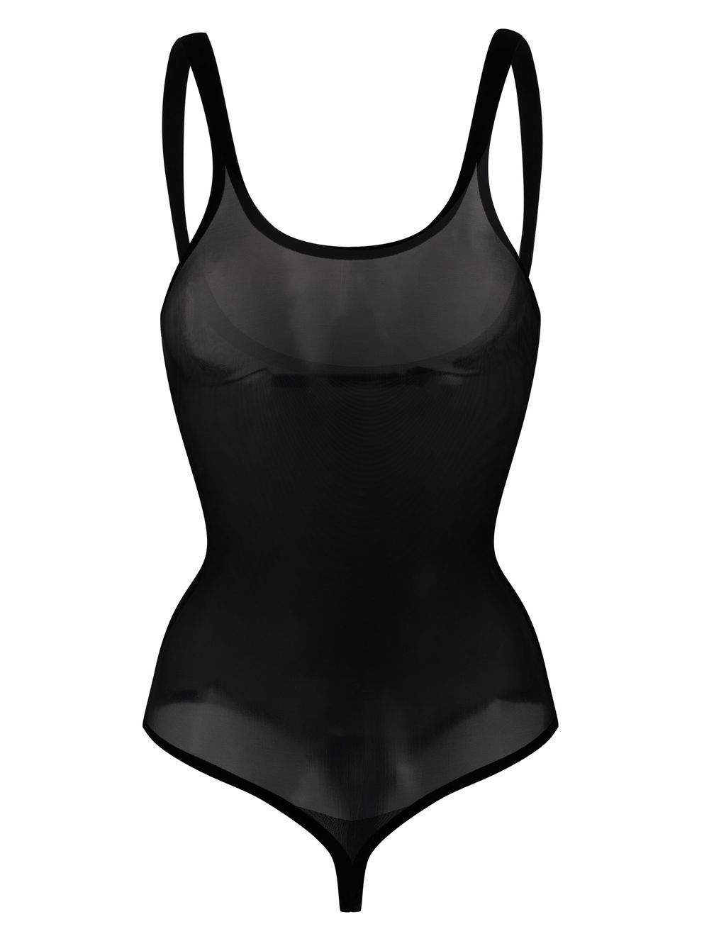 Wolford semi-sheer tulle bodysuit - Black von Wolford