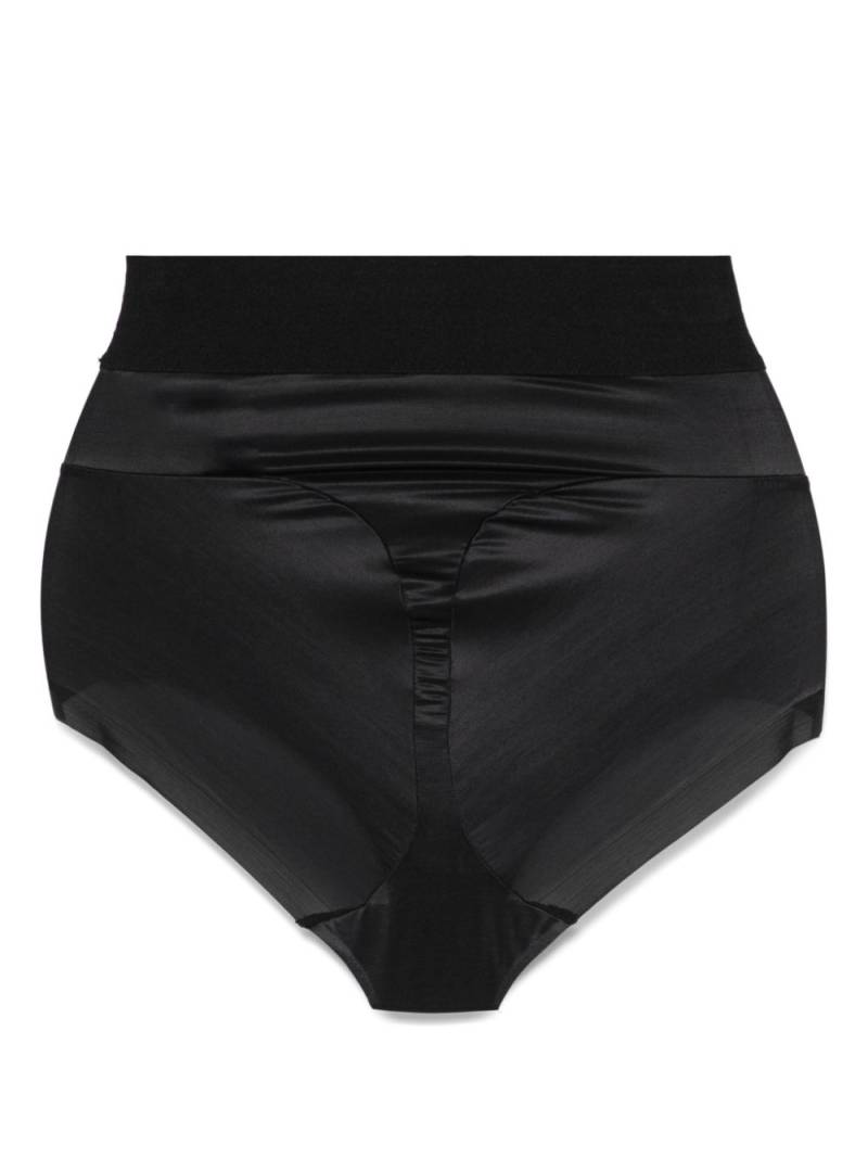 Wolford sheer-panelled briefs - Black von Wolford