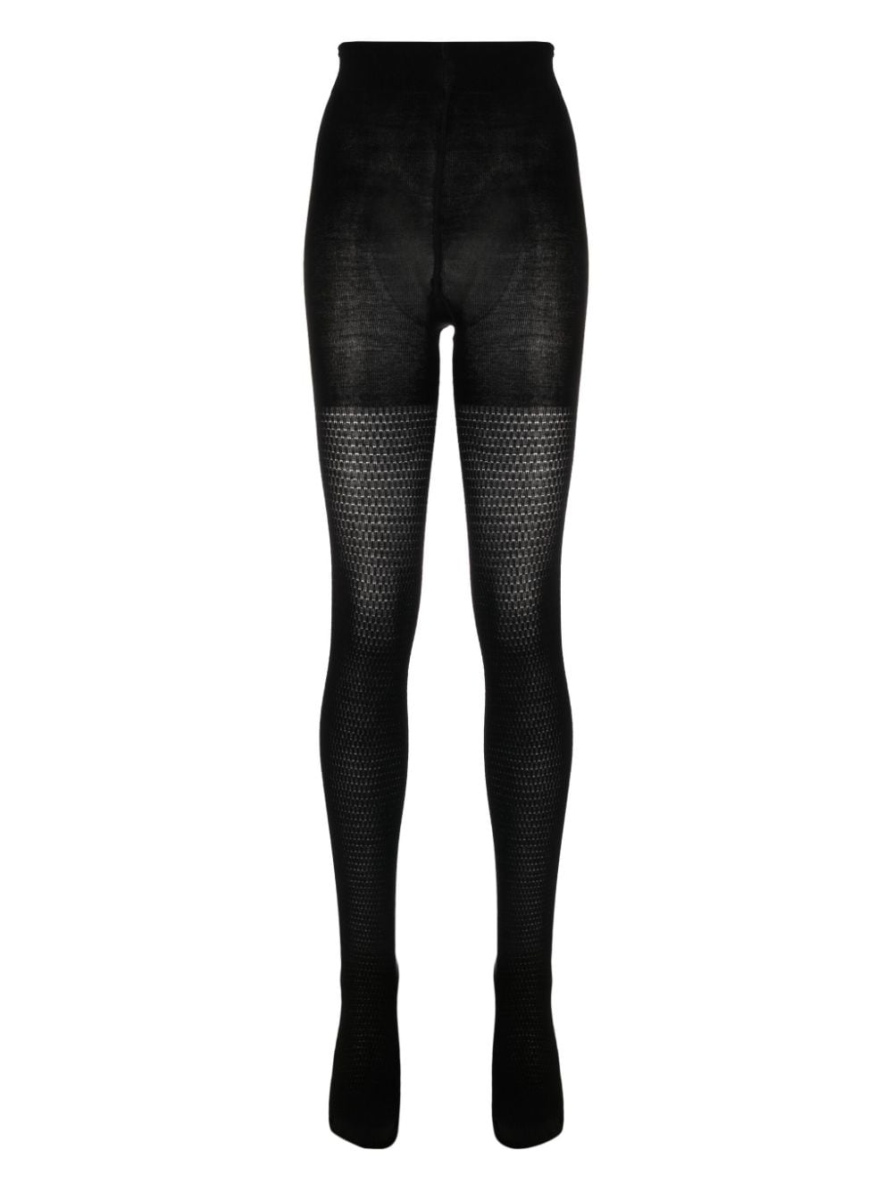 Wolford wool blend high-waisted tights - Black von Wolford