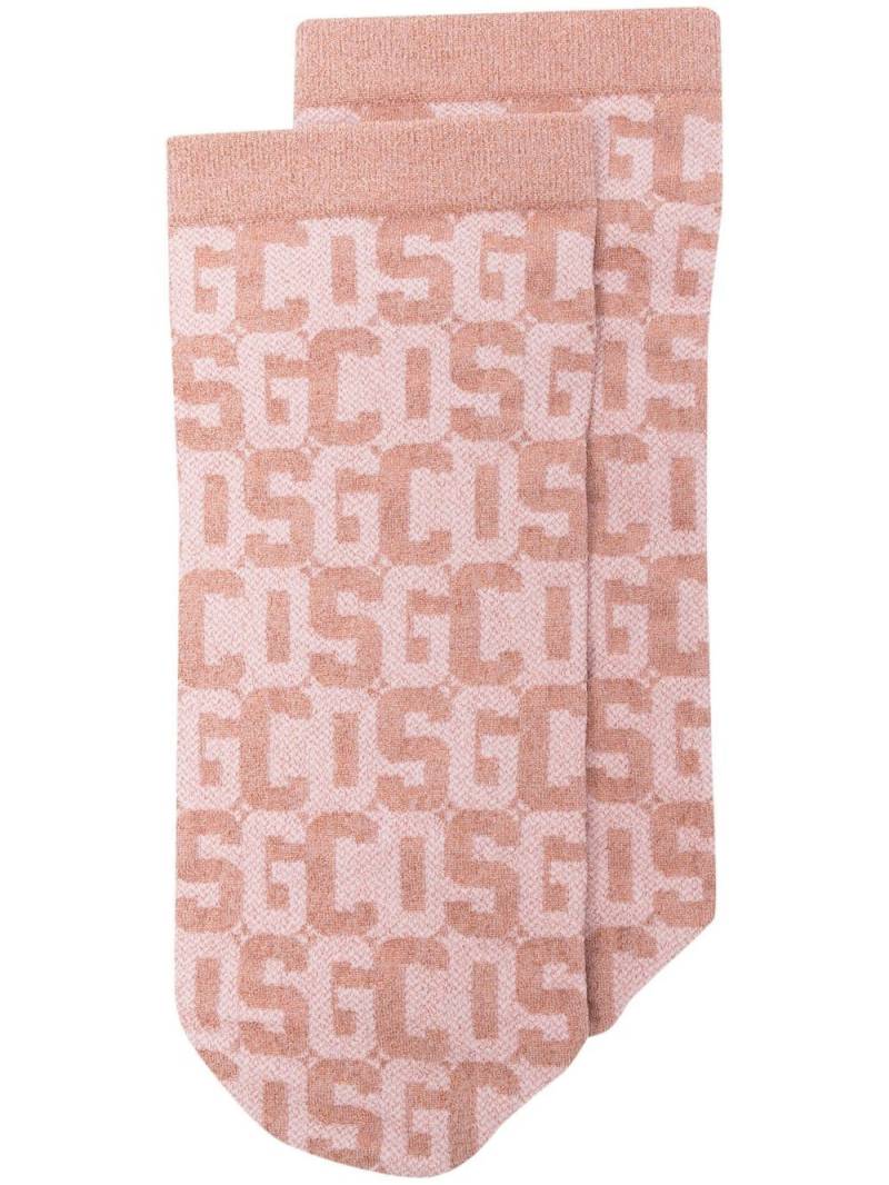 Wolford x GCDS monogram-pattern socks - Pink von Wolford