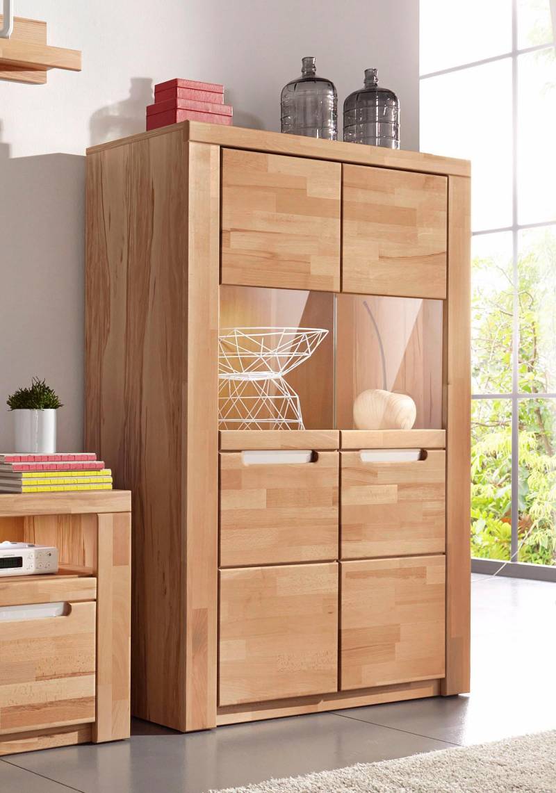 Home affaire Highboard »Kolding«, Breite 100 cm mit 2 Glastüren von home affaire