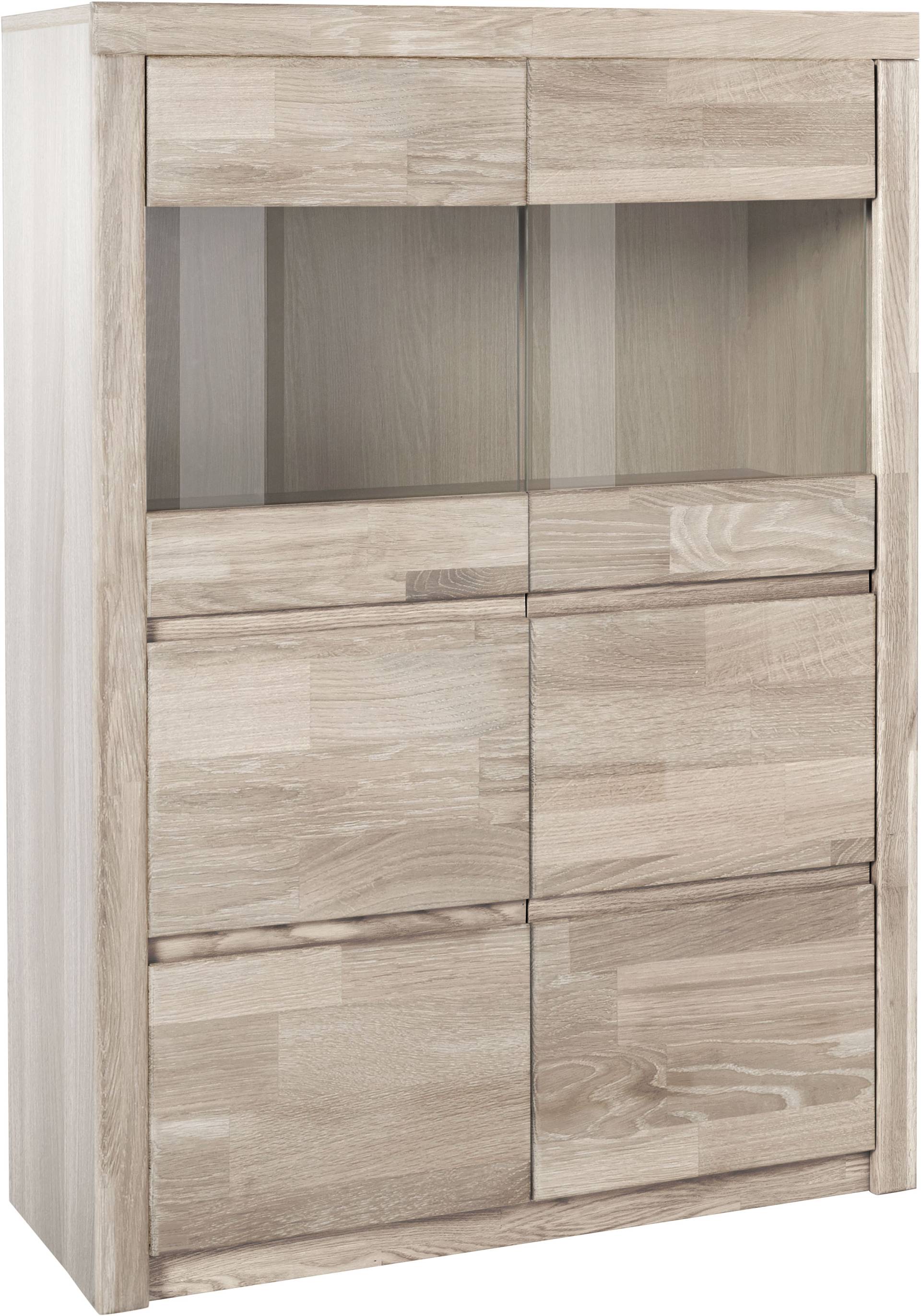 Home affaire Highboard »Silkeborg«, schöne grifflose Optik, teilmassiv von home affaire