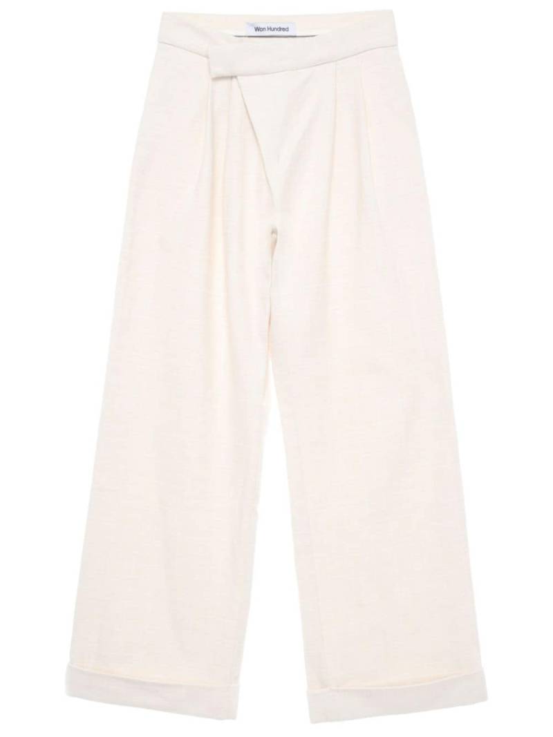 Won Hundred high-waisted darted trouser - Neutrals von Won Hundred