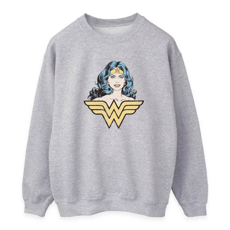 Wonder Woman - Gaze Sweatshirt, für Damen, Grau, Größe L von Wonder Woman