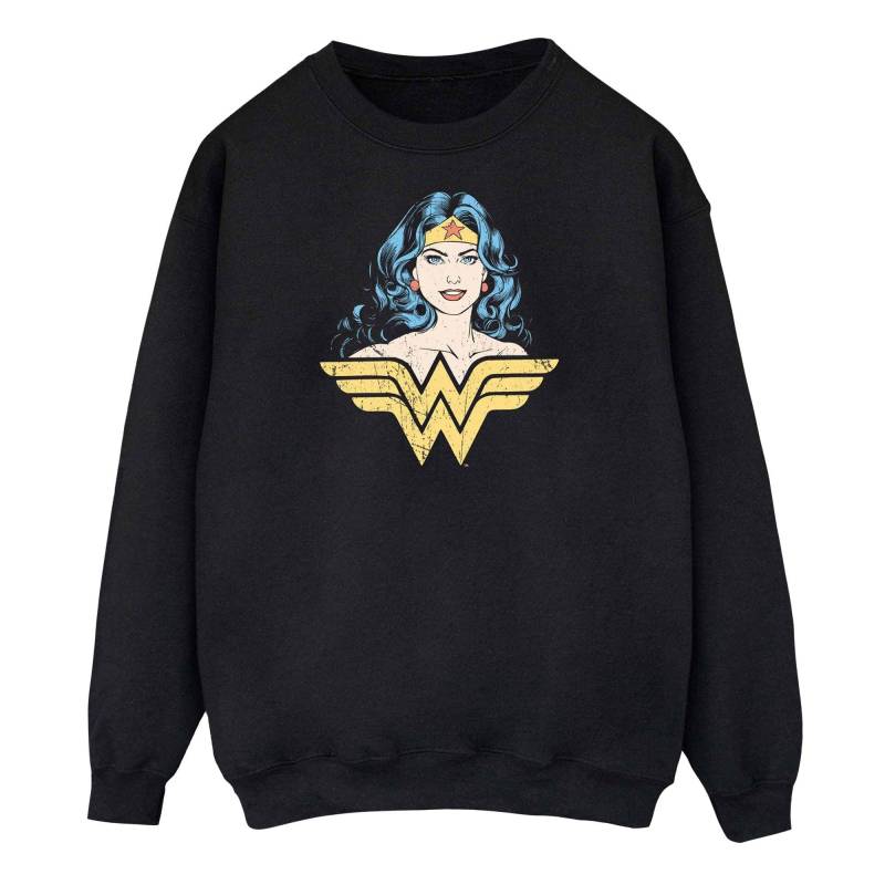 Wonder Woman - Gaze Sweatshirt, für Damen, Schwarz, Größe M von Wonder Woman