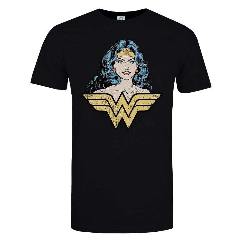 Gaze Tshirt Damen Schwarz L von Wonder Woman