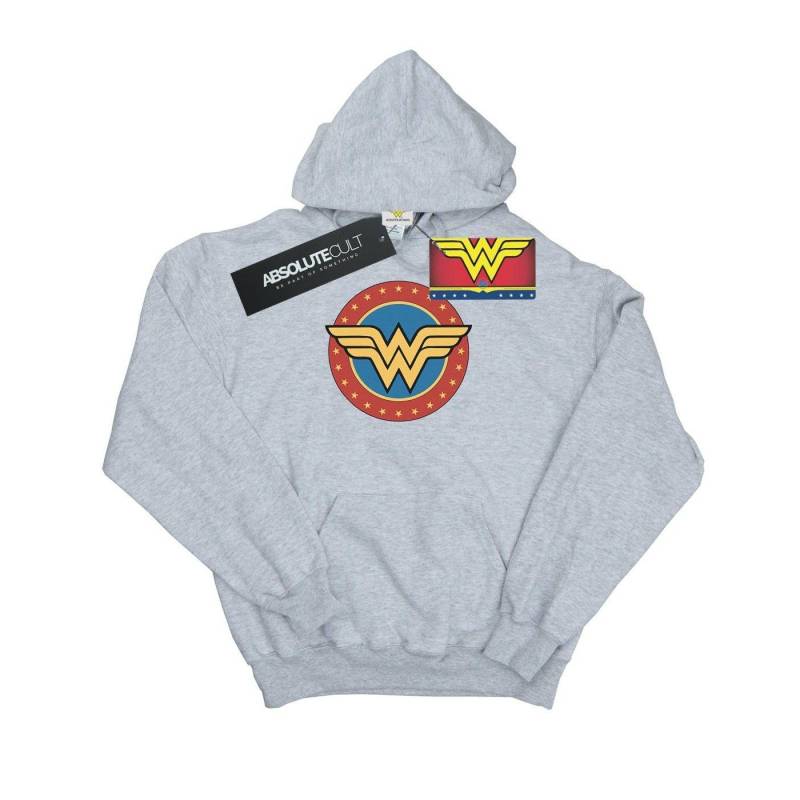 Wonder Woman - Kapuzenpullover, 116, Grau von Wonder Woman