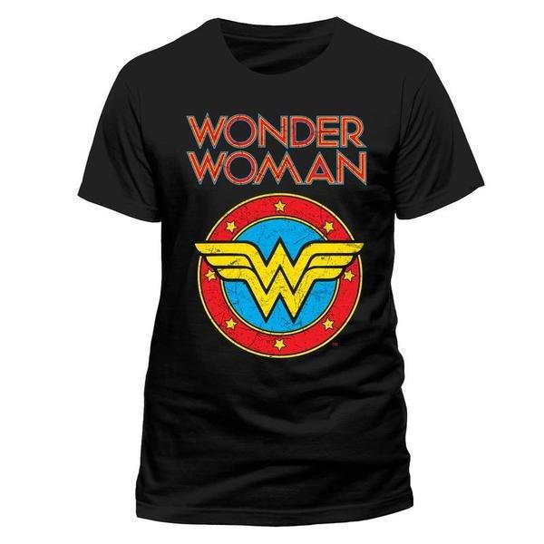 Tshirt Damen Schwarz L von Wonder Woman