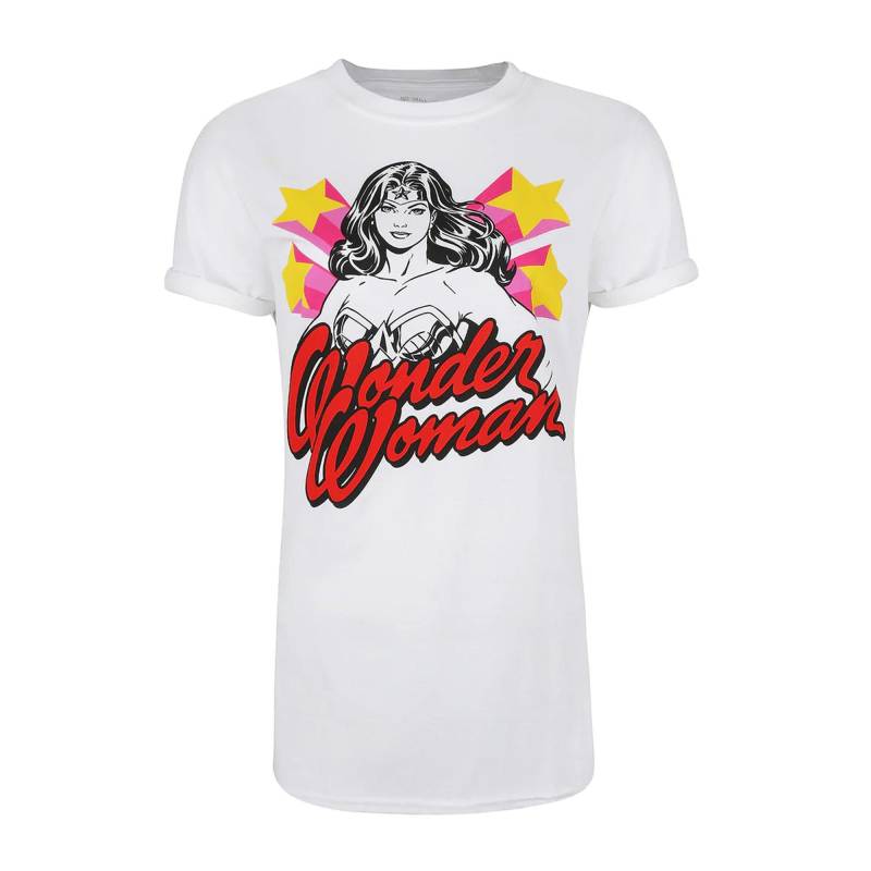 Stance Tshirt Damen Weiss L von Wonder Woman