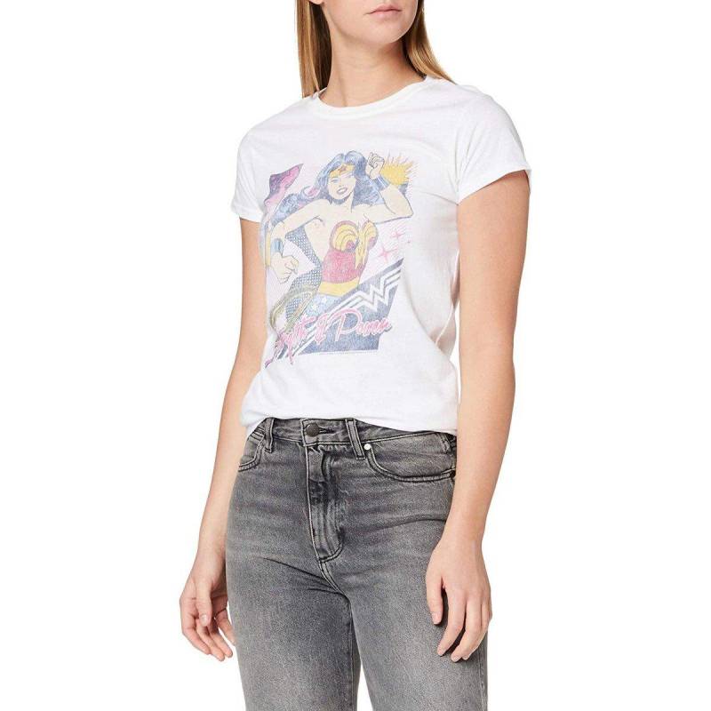 Wonder Woman - Strength And Power TShirt, für Damen, Weiss, Größe L von Wonder Woman