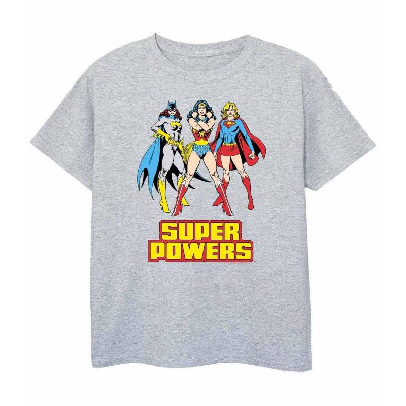 Super Power Tshirt Mädchen Grau 140/146 von Wonder Woman