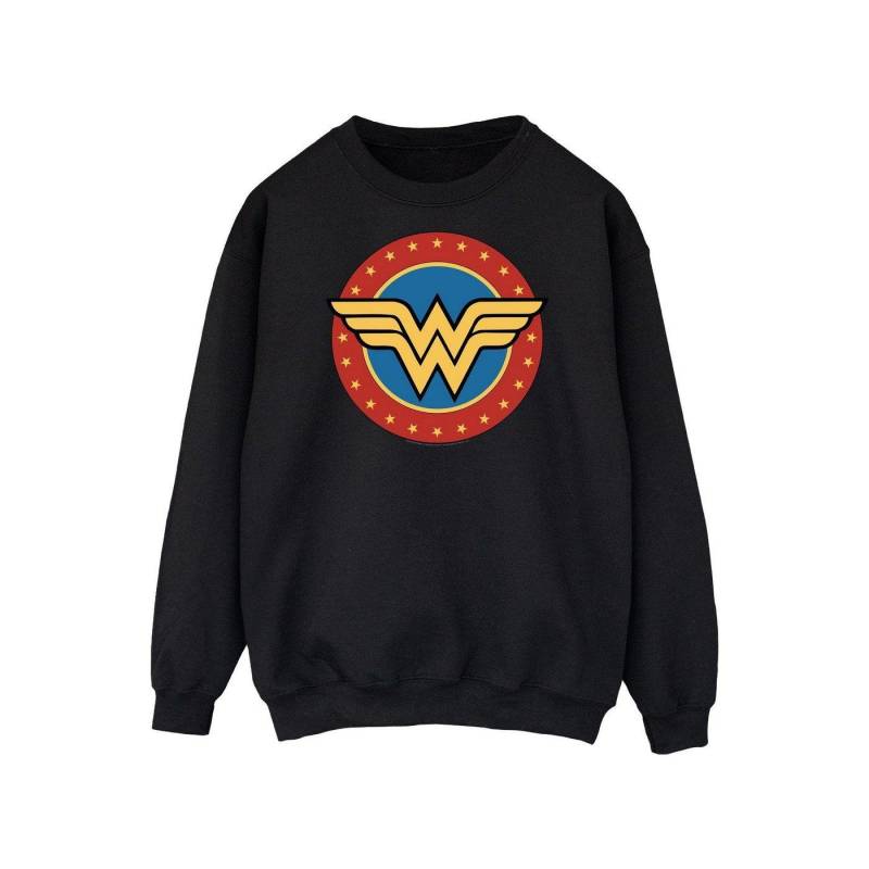 Sweatshirt Logo Damen Schwarz L von Wonder Woman