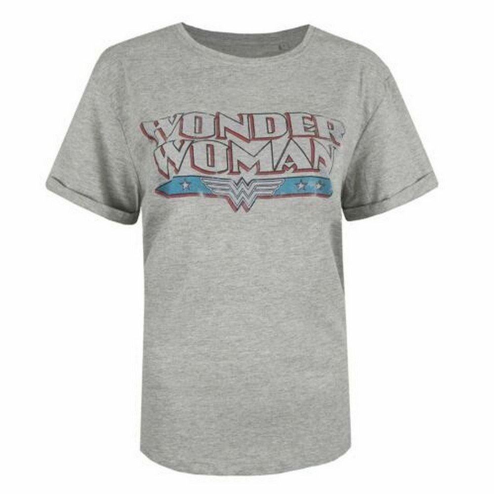 Tshirt Damen Grau L von Wonder Woman