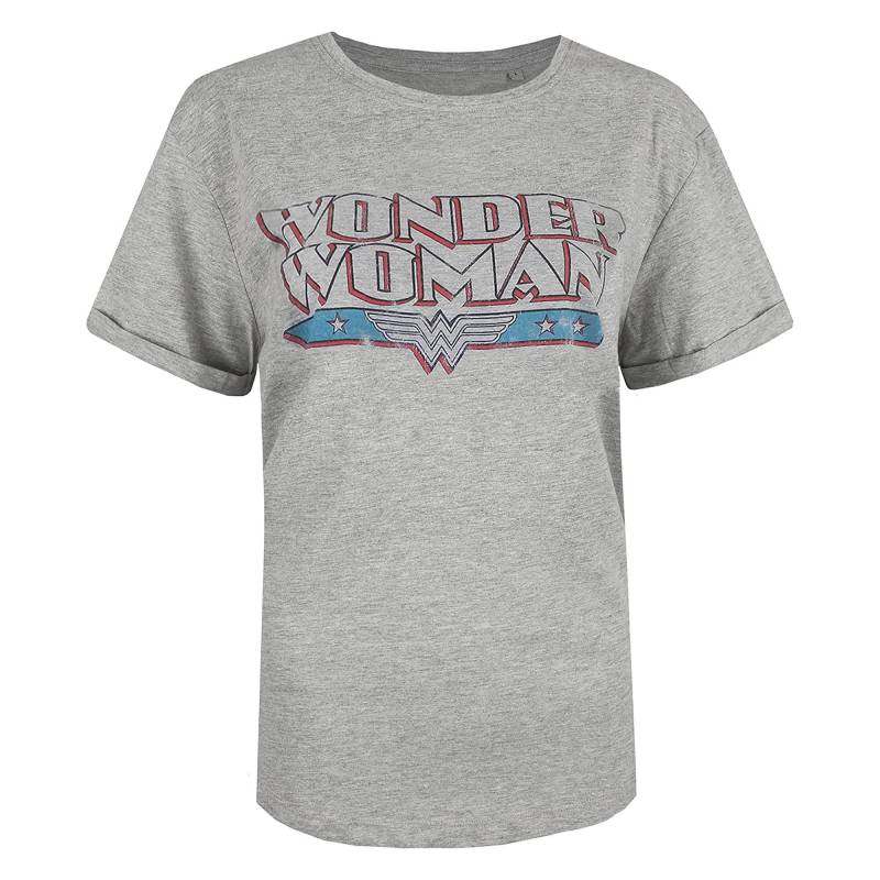 Tshirt Damen Grau L von Wonder Woman