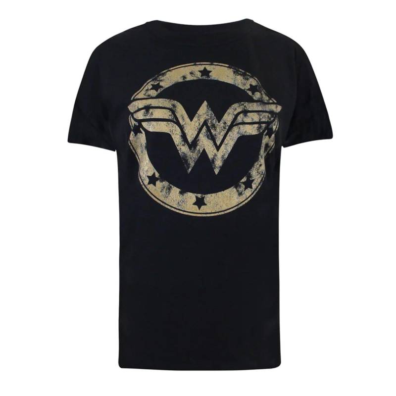 Tshirt Damen Schwarz L von Wonder Woman