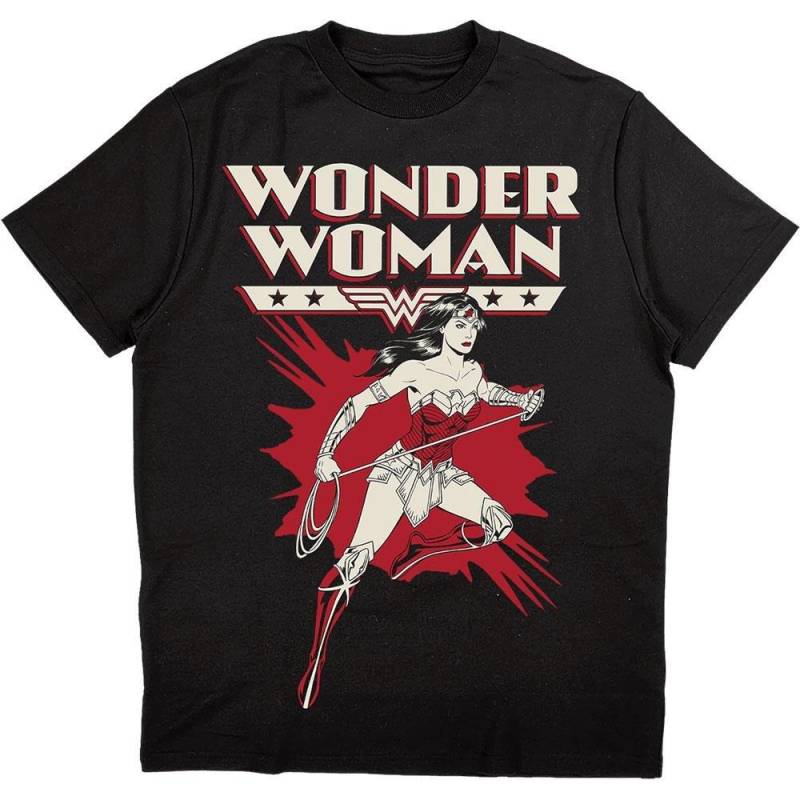 Tshirt Damen Schwarz L von Wonder Woman