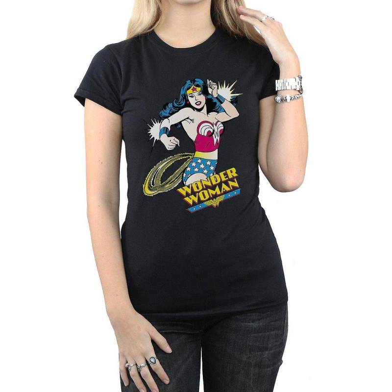 Wonder Woman - TShirt, für Damen, Schwarz, Größe L von Wonder Woman