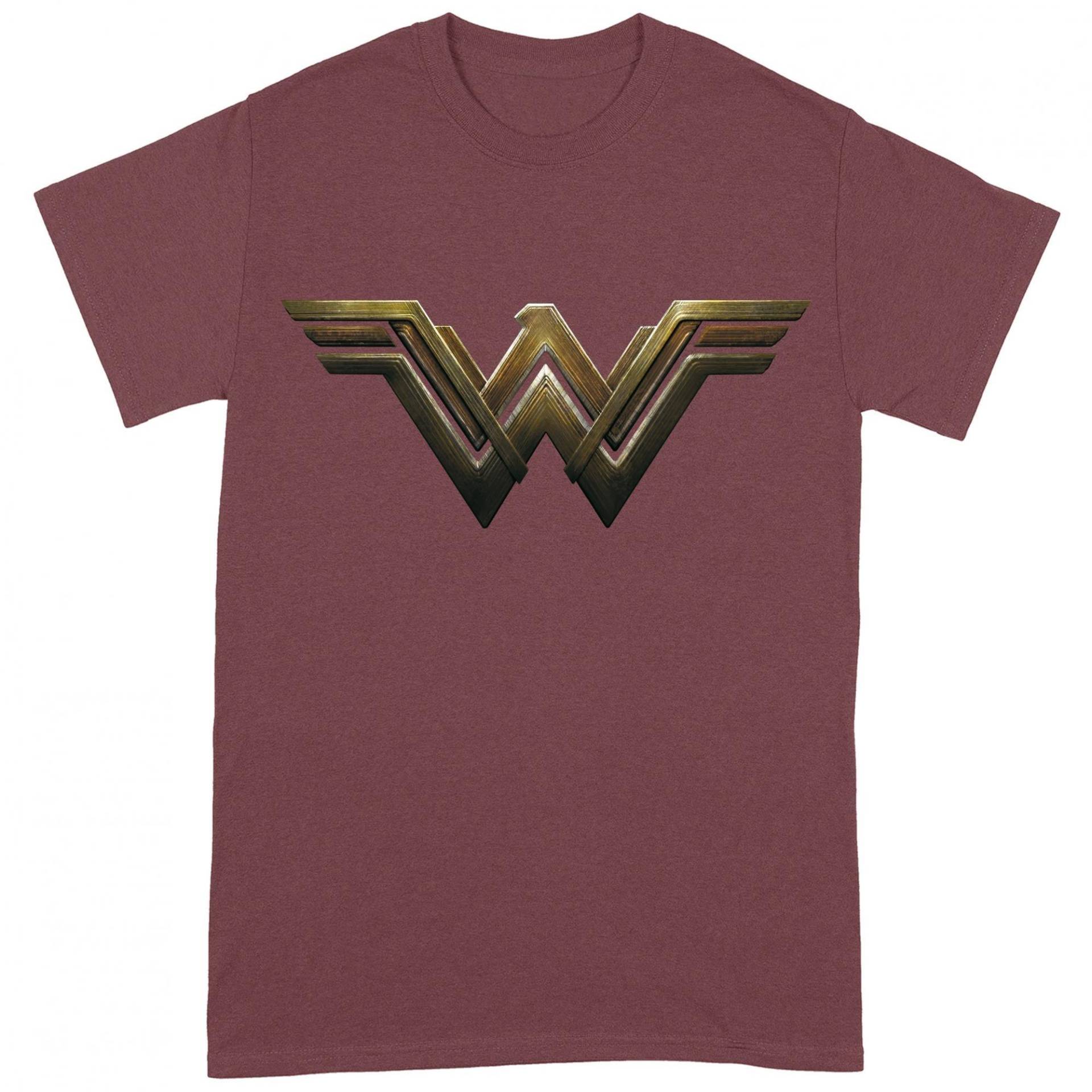 Tshirt Herren Bordeaux S von Wonder Woman