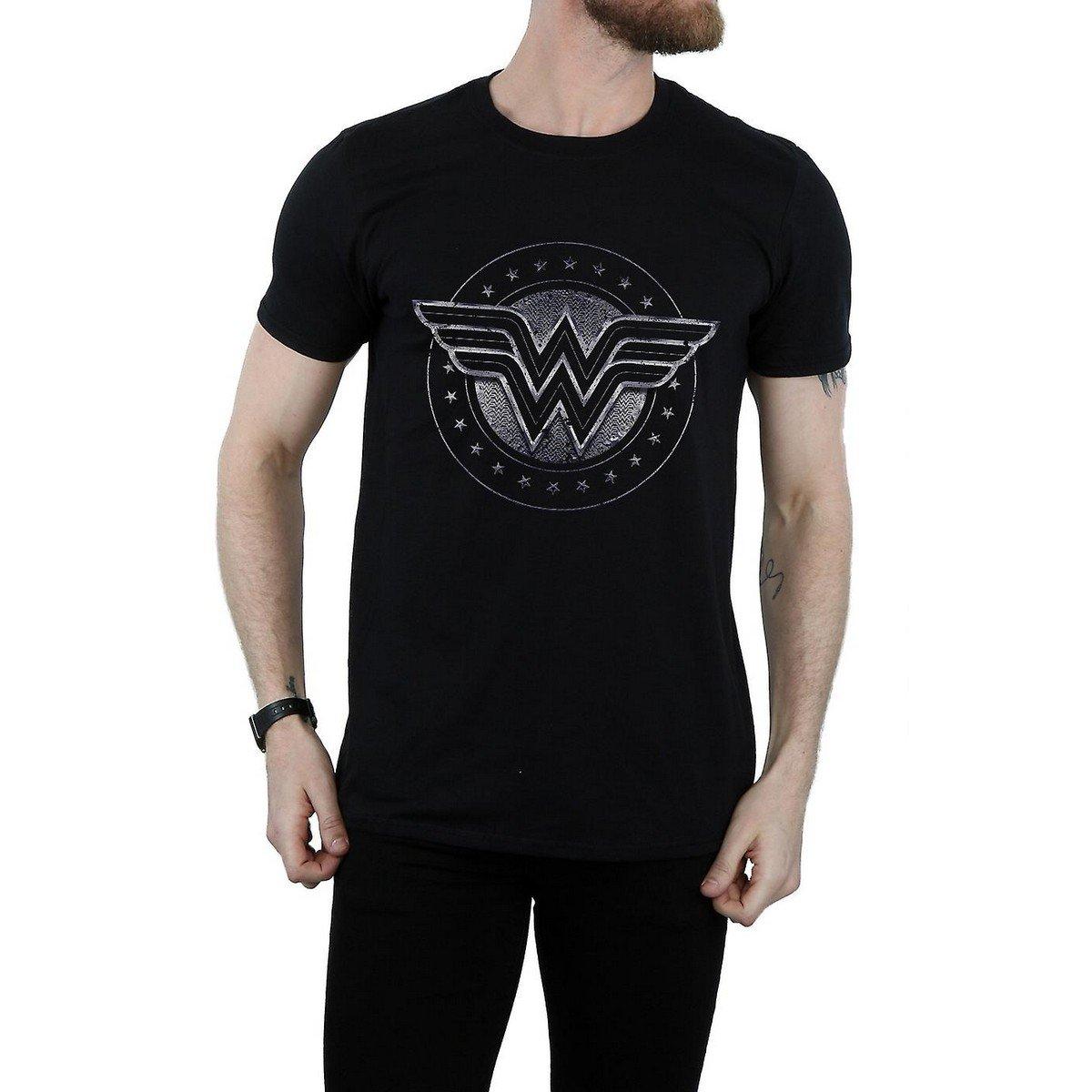 Tshirt Herren Schwarz L von Wonder Woman