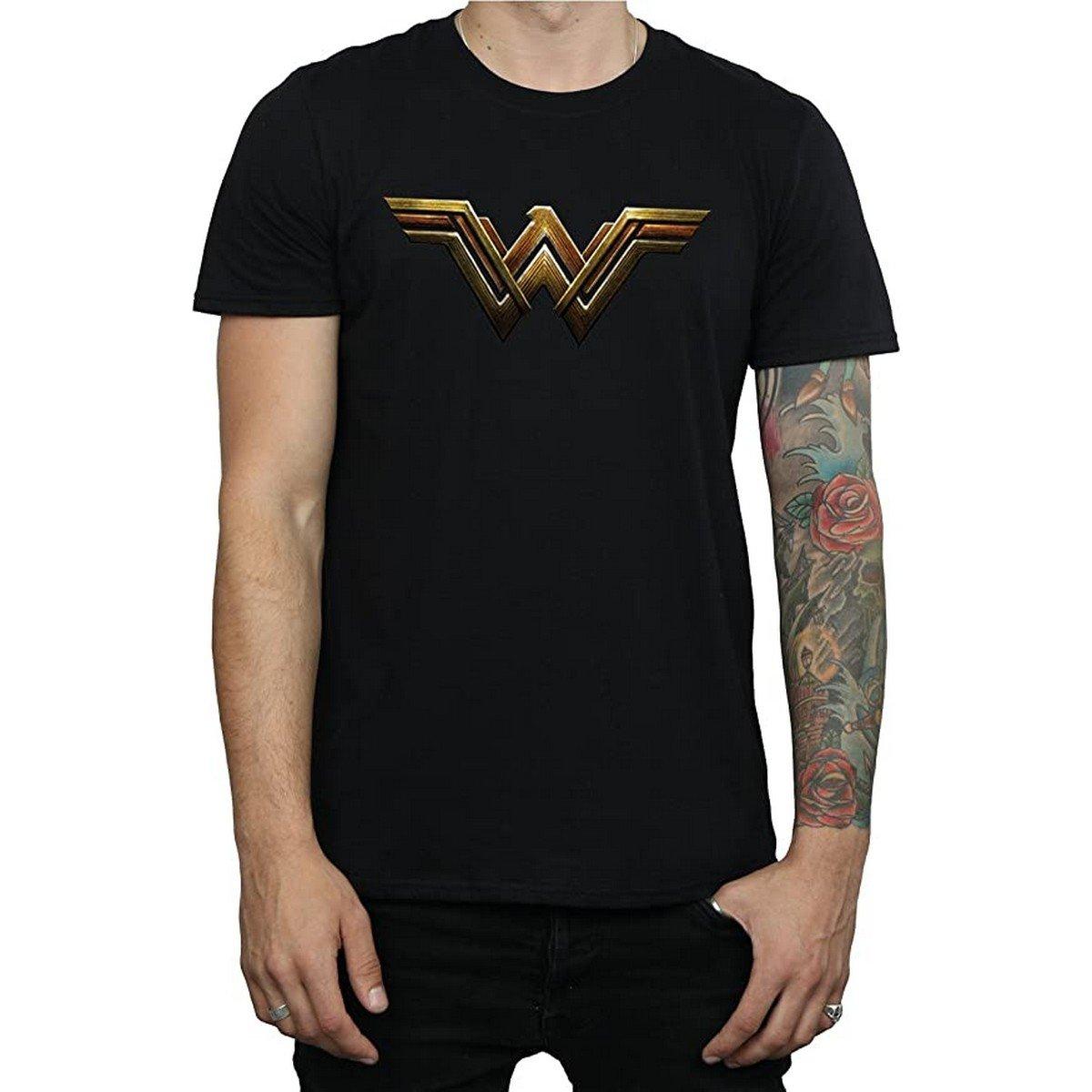 Tshirt Herren Schwarz S von Wonder Woman