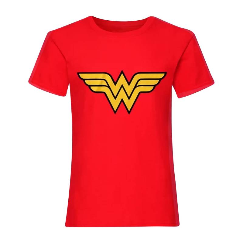 Tshirt Mädchen Rot Bunt 140/146 von Wonder Woman