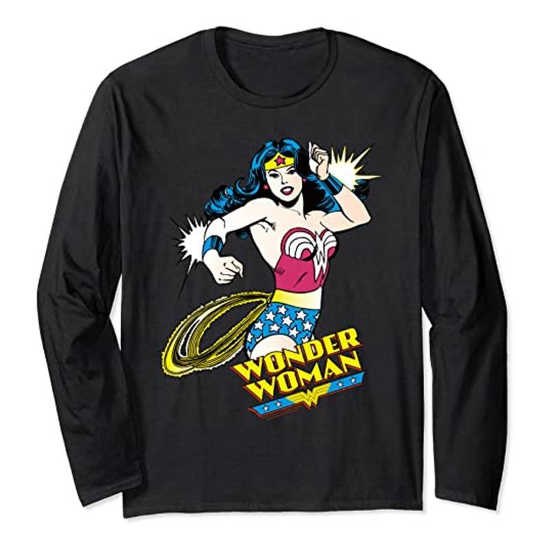 Tshirt Mädchen Schwarz 116 von Wonder Woman