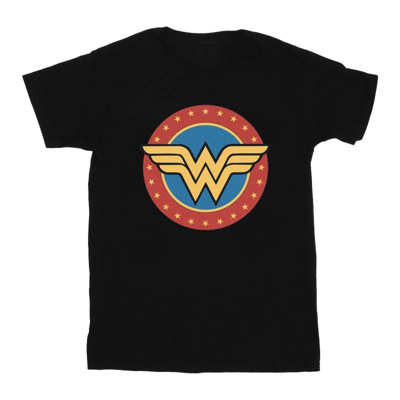 Tshirt Mädchen Schwarz 128 von Wonder Woman