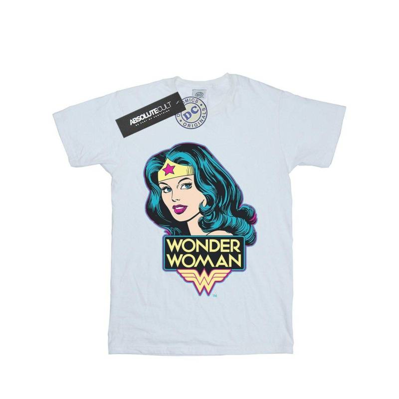 Tshirt Mädchen Weiss 128 von Wonder Woman