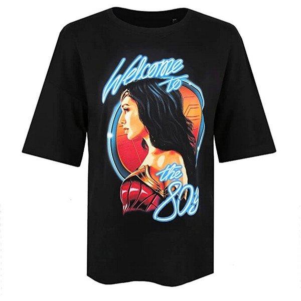 Welcome To The 80s Tshirt Damen Schwarz M von Wonder Woman