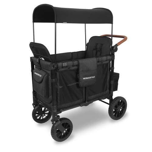 Wonderfold Bollerwagen W2 Luxe - volcano black von Wonderfold