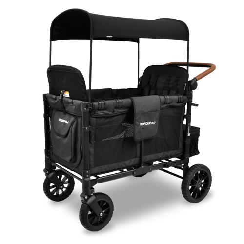 Wonderfold Bollerwagen W4 Luxe - volcano black von Wonderfold