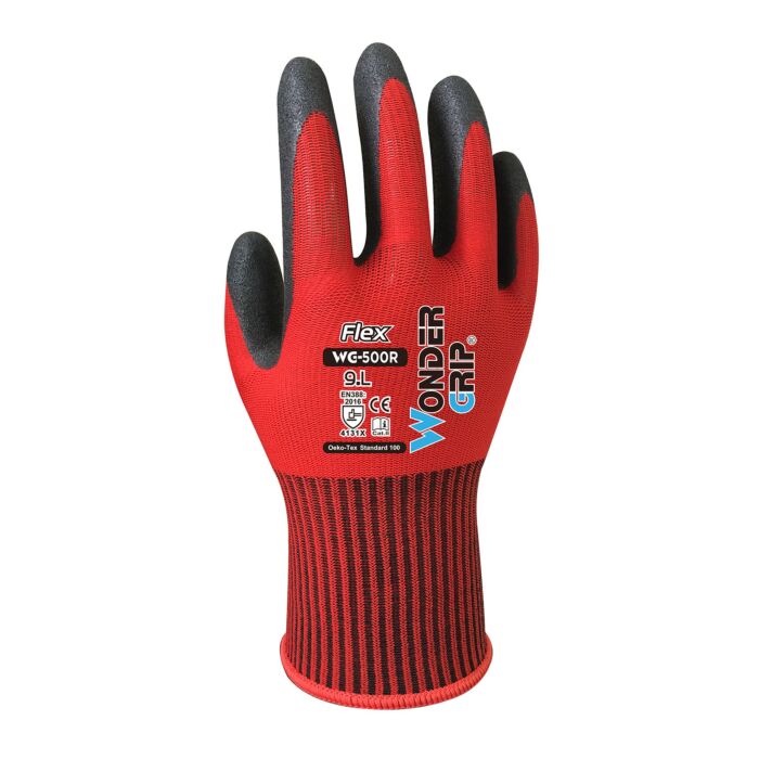 Wondergrip Schaumnitril Handschuh 3er Pack, rot von Wondergrip