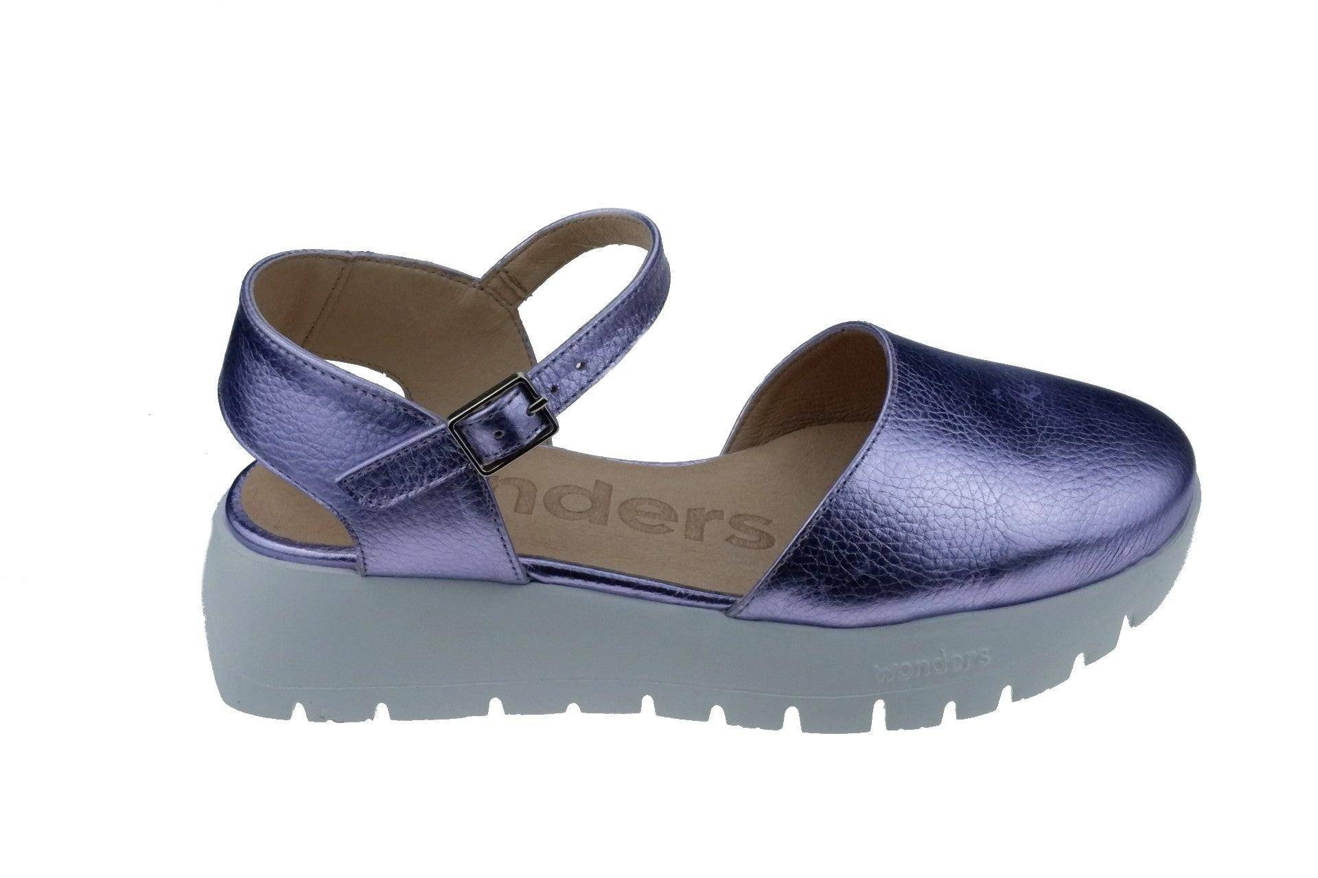Babi - Leder Sandale Damen Violett 36 von Wonders