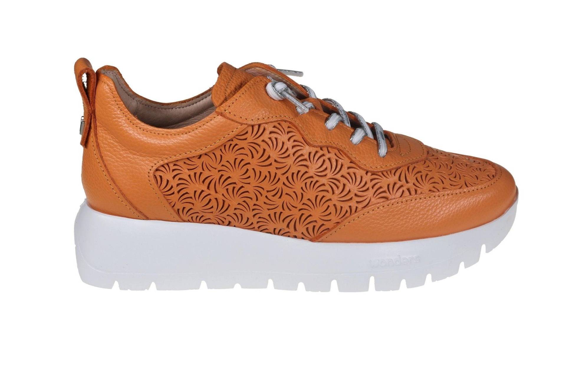 Cairo - Leder Sneaker Damen Orange 35 von Wonders