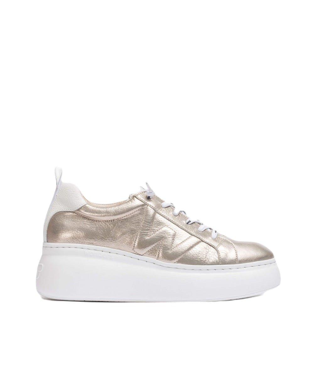 Dorita - Leder Sneaker Damen Gold 41 von Wonders