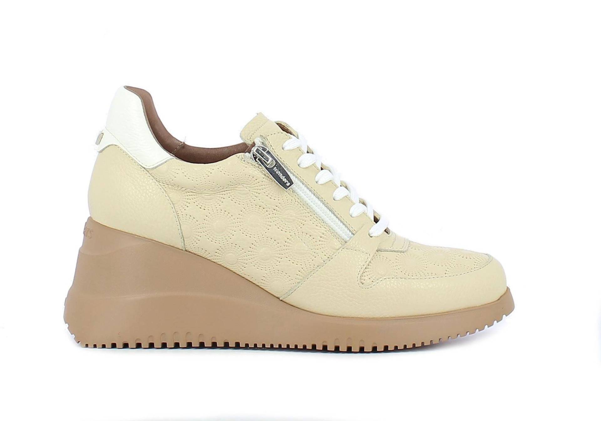 Rainbow - Leder Sneaker Damen Beige 35 von Wonders